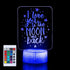 I Love you Multicolor 3D Night Light